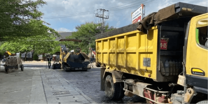 Pengaspalan disekitar Taman Samarendah berakhir di November.